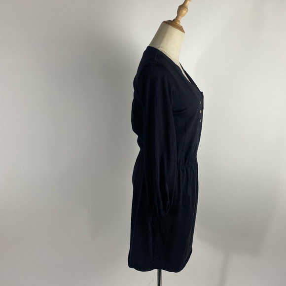 LILLY PULITZER Becket Pima Cotton Long Sleeve Black Dress Womens XSmall - Picture 4 of 10